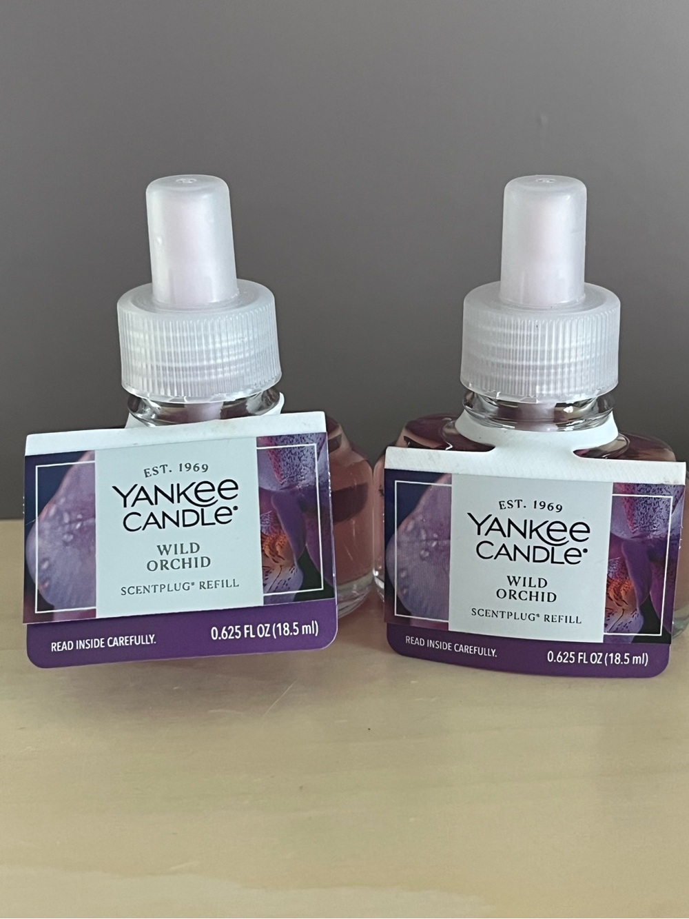 Two New Yankee Candle Wild Orchid  Plug In Scented Refills
